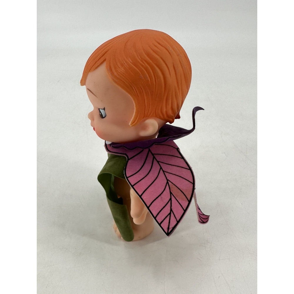UN CO 1977 Orange Hair 7" Kewpie Doll Pixie Flower Uneeda Hong Kong‎ Pebbles - Picture 4 of 10